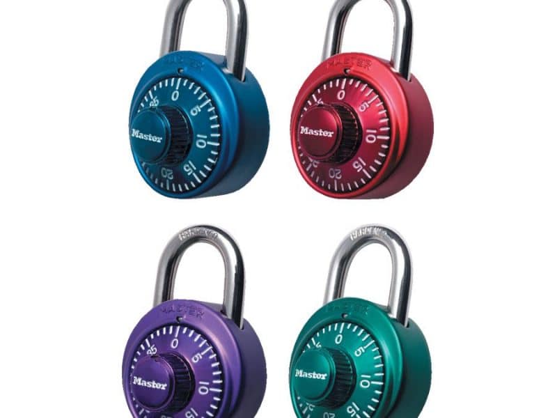 Cadenas combinaison Masterlock couleur assorties