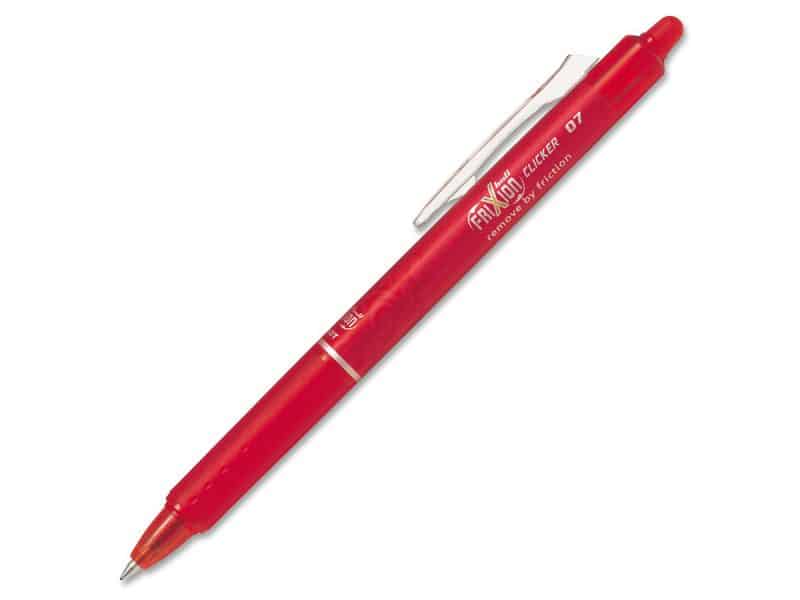 Stylo effaçable rétractable Pilot Frixion 0.7 - rouge