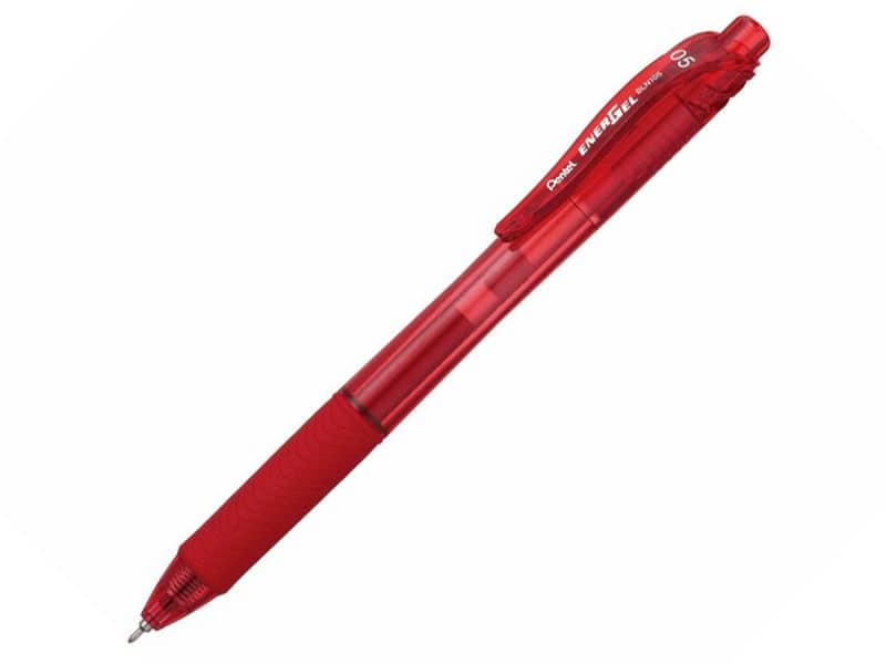 Stylo rétractable Pentel EnergelX 0.5 - rouge