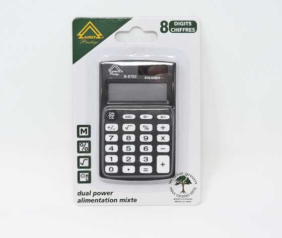 Calculatrice de poche Aurex B-6750