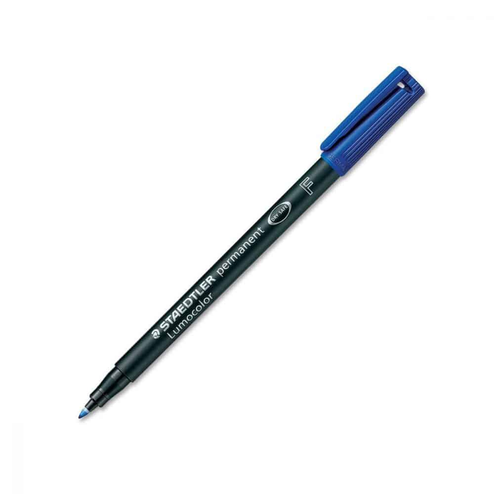 Marqueur permanent Lumocolor - pointe fine, bleu