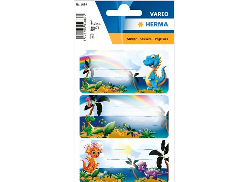 Étiquettes d'identification mini dino