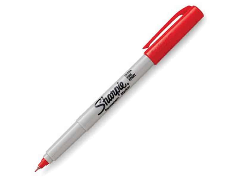 Marqueur permanent Sharpie à pointe ultra-fine - rouge