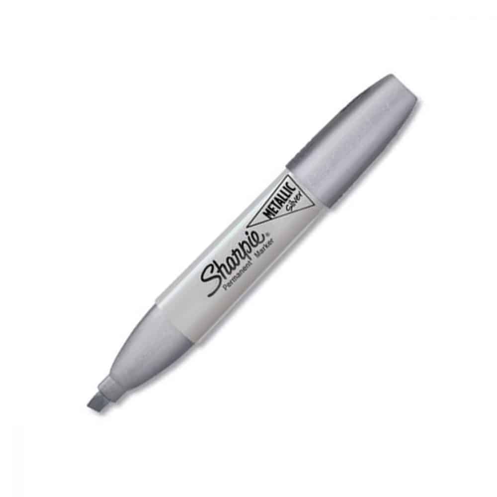 Marqueur Sharpie biseauté argent