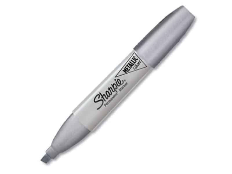 Marqueur Sharpie biseauté argent