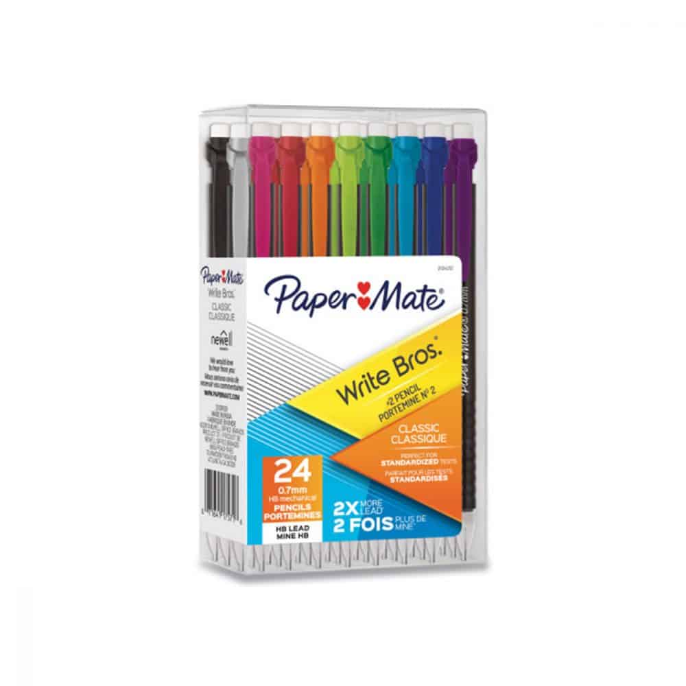 Paquet de 24 porte-mines Papermate Write Bros 0.7