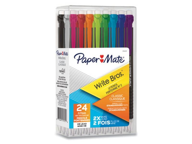 Paquet de 24 porte-mines Papermate Write Bros 0.7