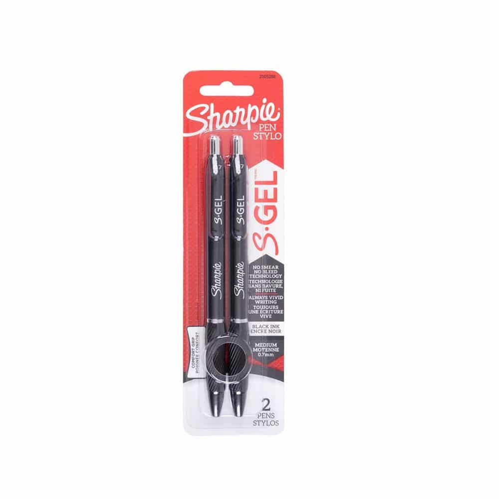 Paquet de 2 Stylos Sharpie S-Gel noir .7