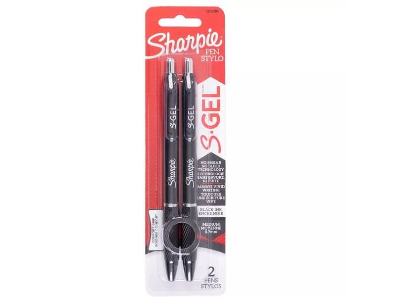 Paquet de 2 Stylos Sharpie S-Gel noir .7