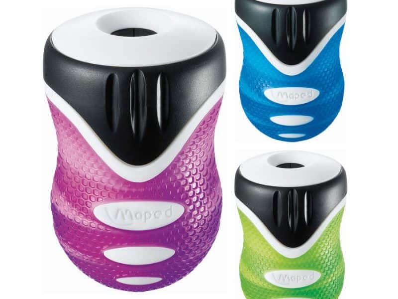 TAILLE-CRAYON 1 TROU CLEAN GRIP COULEURS ASSORTIES