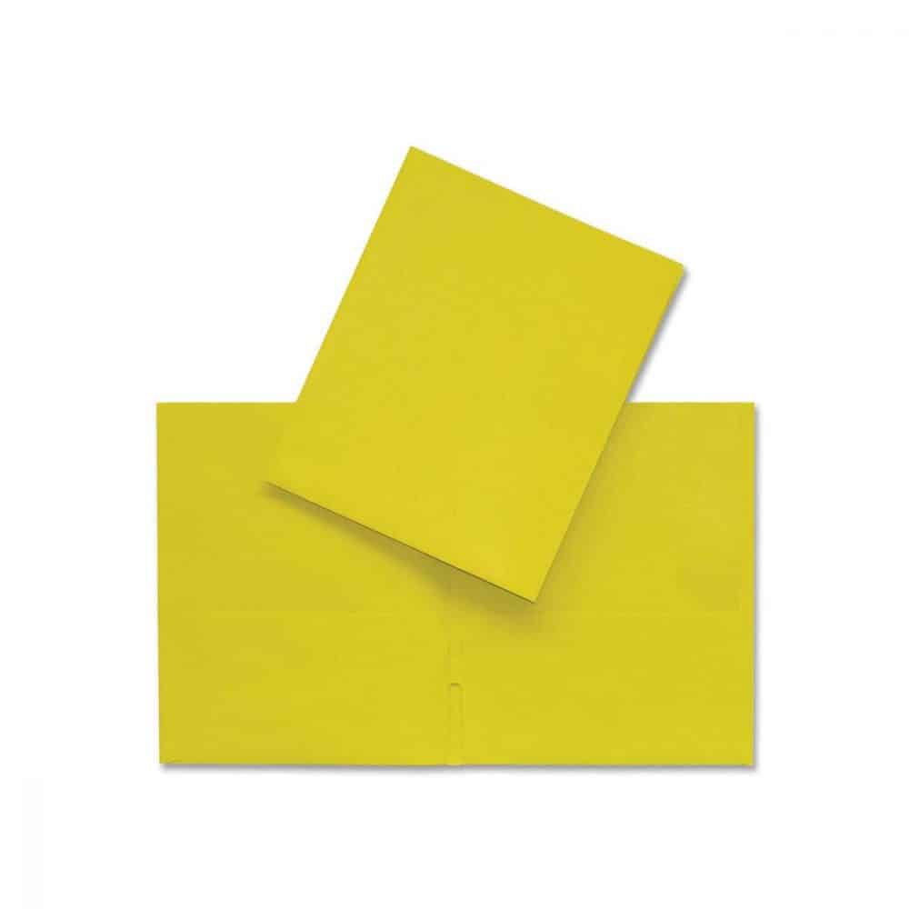 Portefolio en carton Hilroy - Jaune