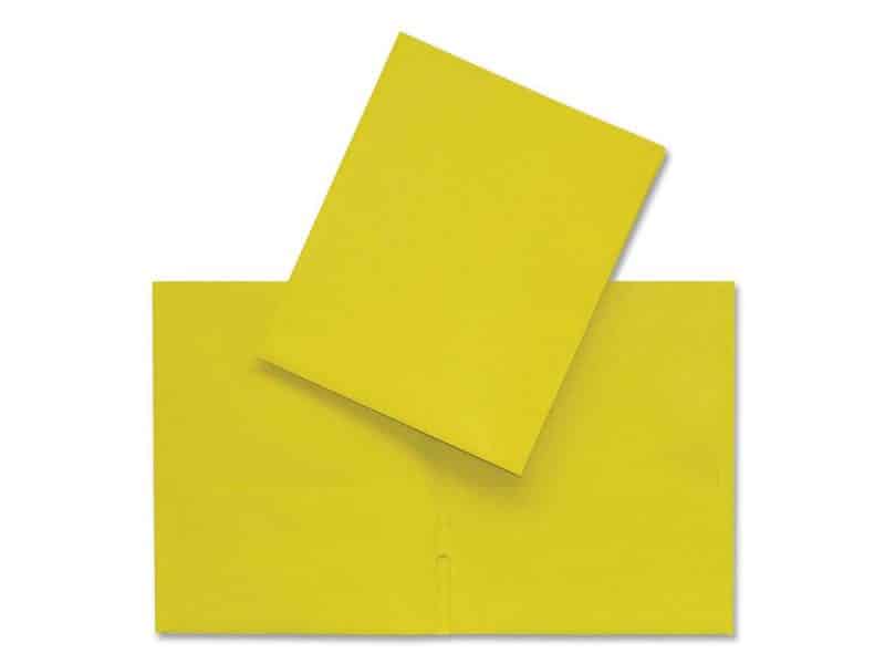 Portefolio en carton Hilroy - Jaune