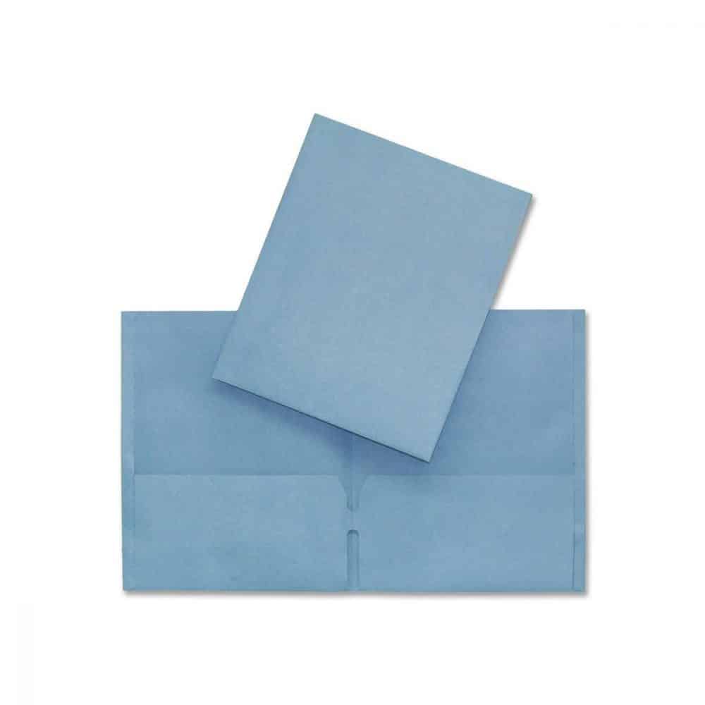 Portefolio en carton Hilroy - bleu pâle