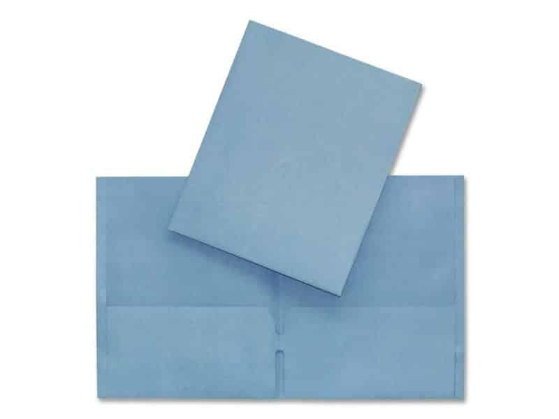 Portefolio en carton Hilroy - bleu pâle