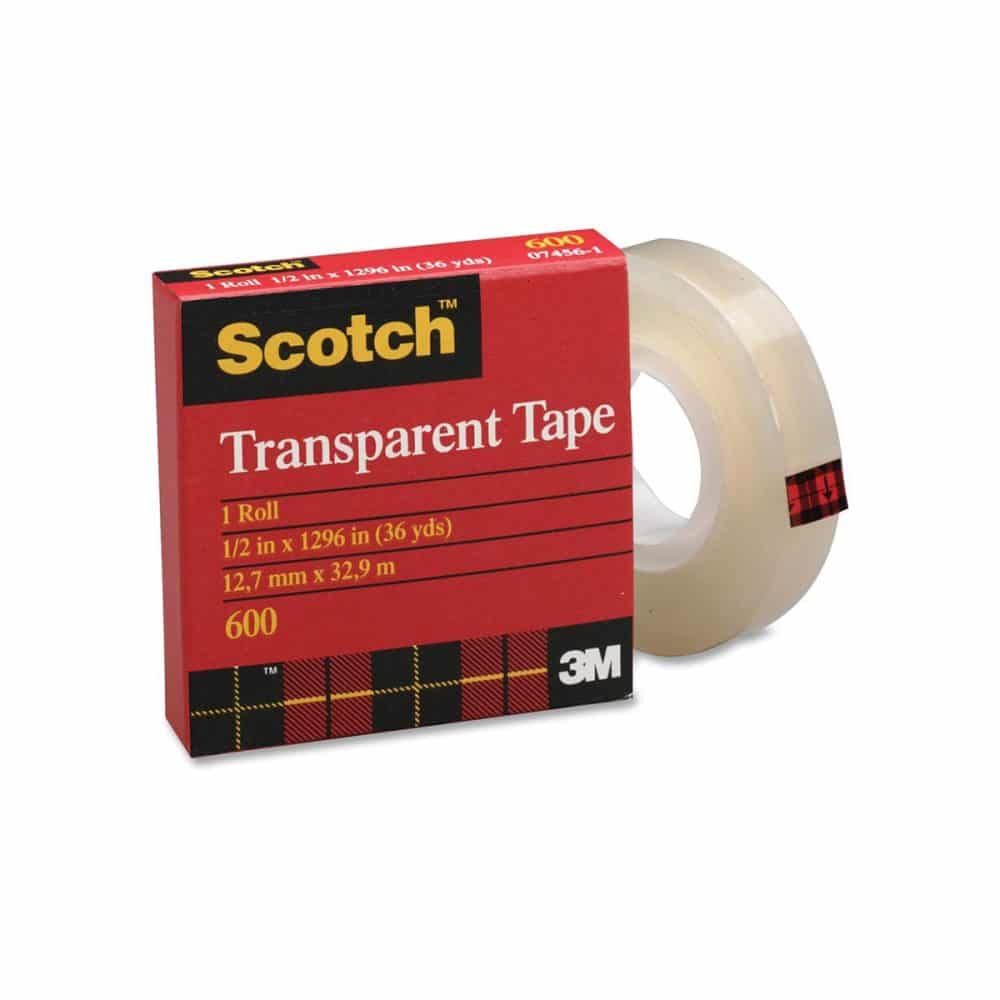Recharge ruban adhésif Scotch transparent 12mm