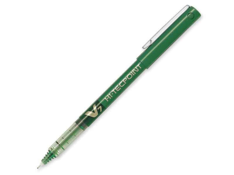 Stylo à bille rétractable Hi-Tecpoint RT 0,7 mm - vert