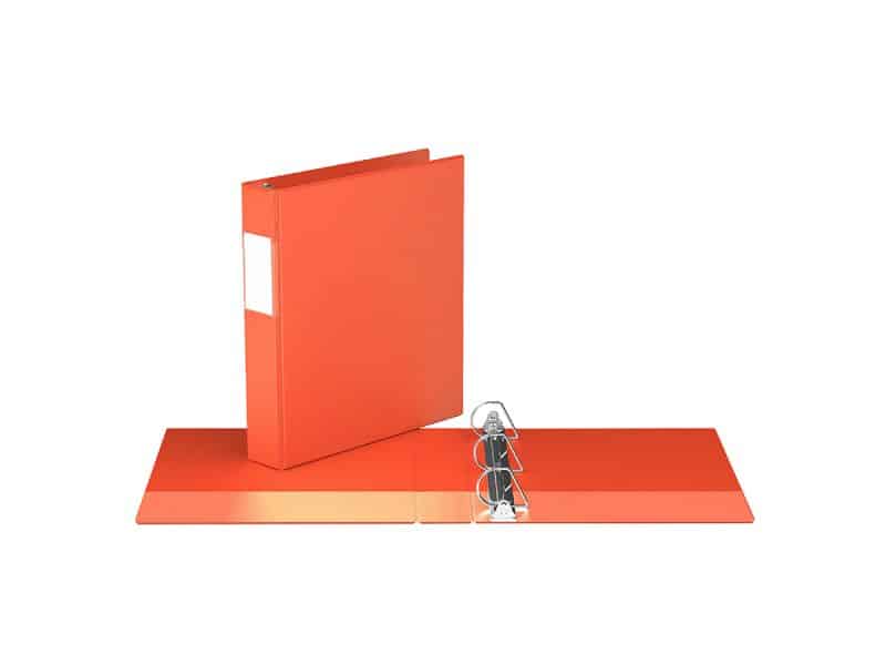 Reliure indispensable avec anneaux en D 1,5po orange