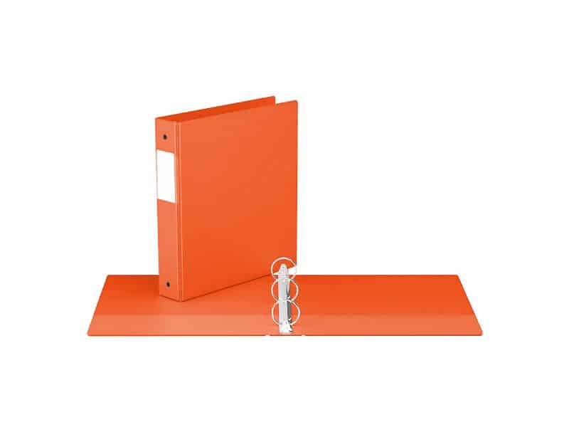 Reliure indispensable avec anneaux ronds 1,5po orange