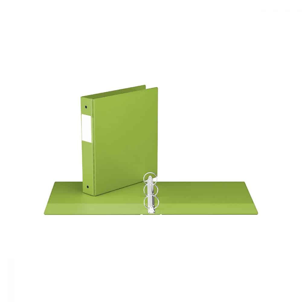 Reliure indispensable avec anneaux ronds 1,5po vert