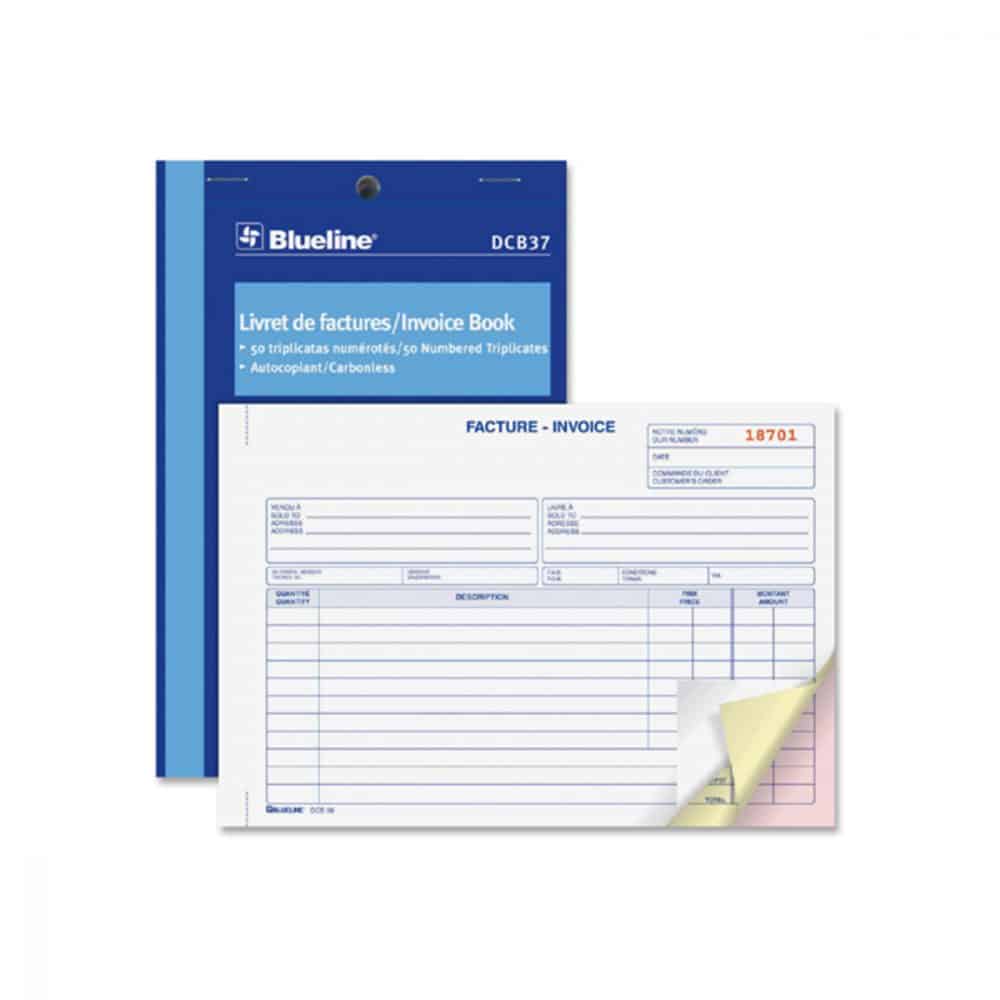 Livret de factures Blueline DCB37