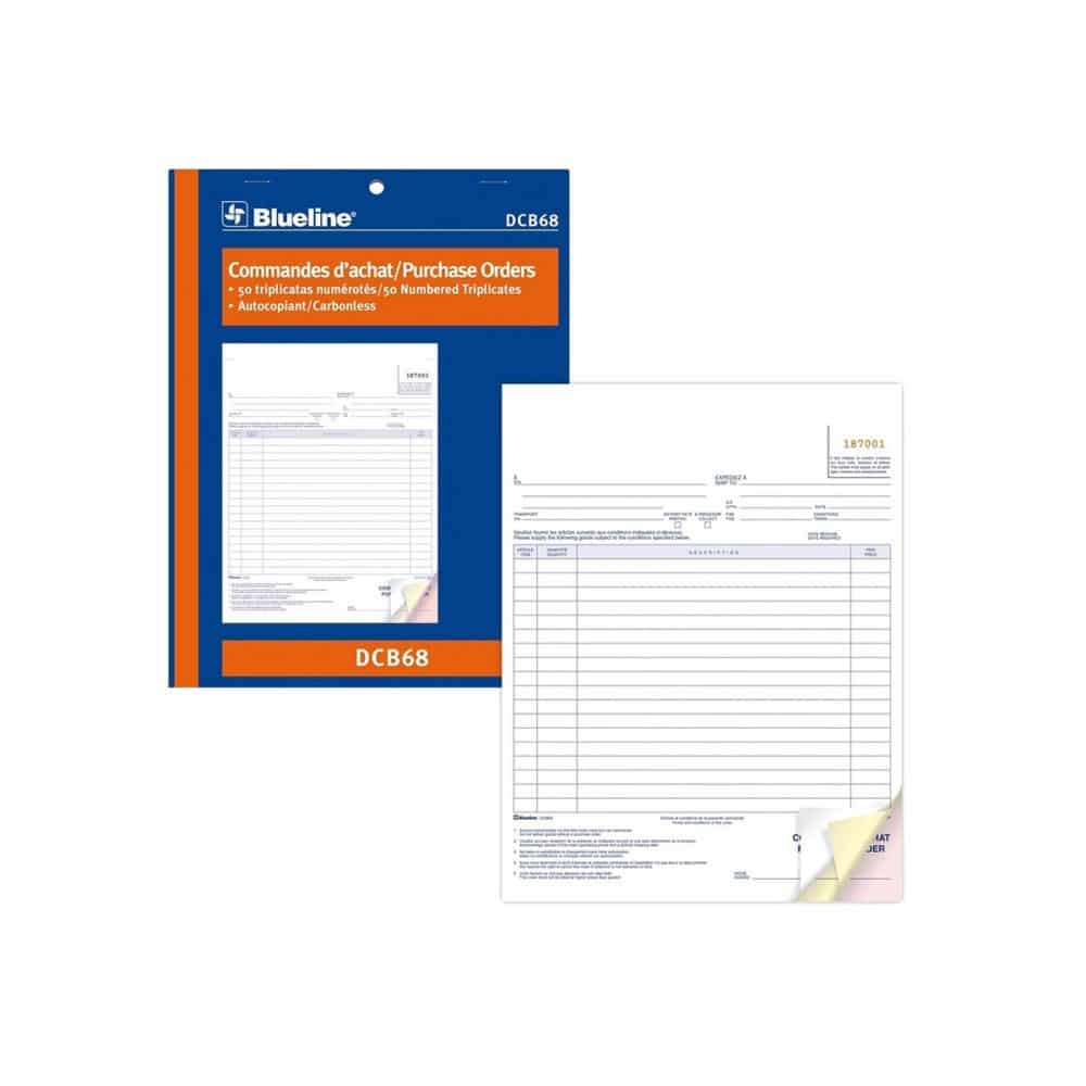 Formulaire d'achat Blueline DCB68