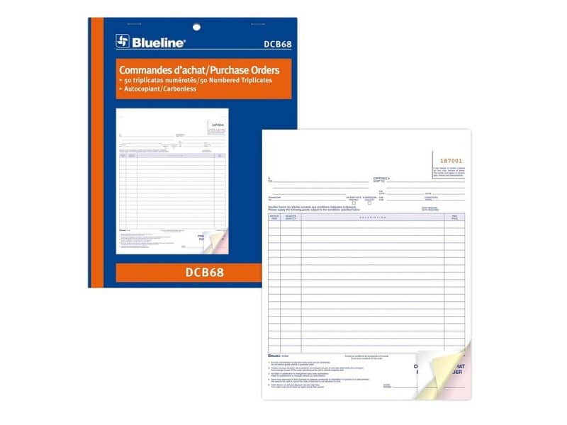 Formulaire d'achat Blueline DCB68
