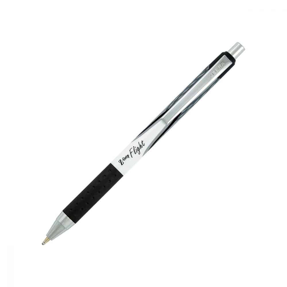 Stylo à bille rétractable Zebra Z-Grip Flight - noir