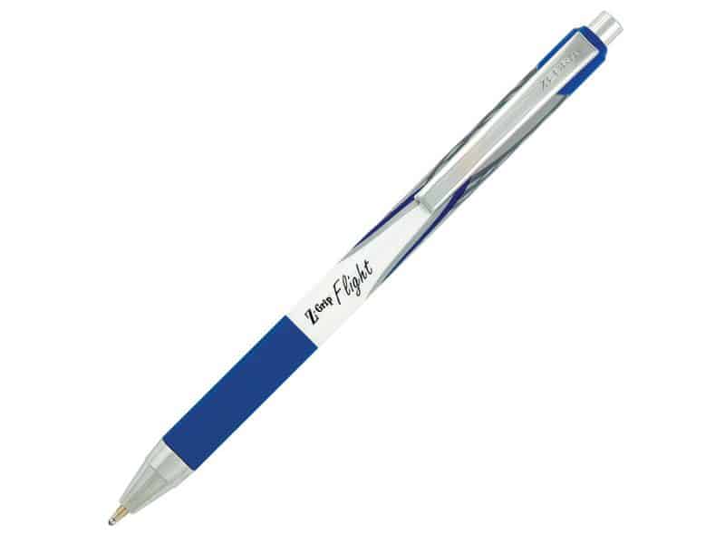 Stylo à bille rétractable Zebra Z-Grip Flight - bleu
