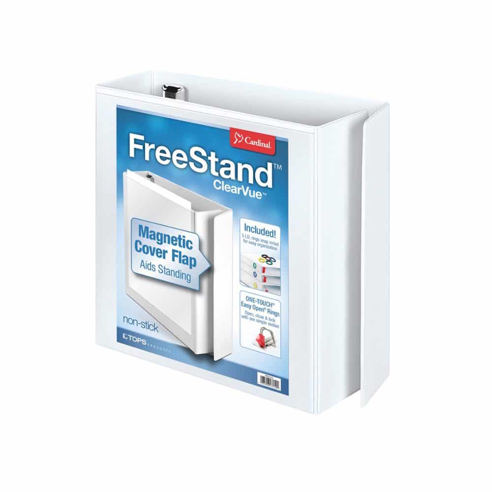 Reliure de présentation FreeStand ClearVue 3po - blanc