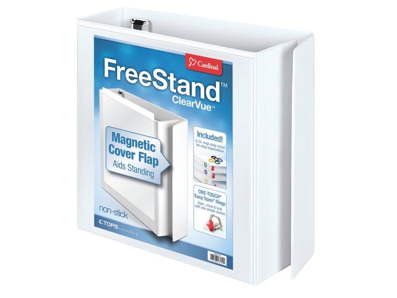 Reliure de présentation FreeStand ClearVue 3po - blanc