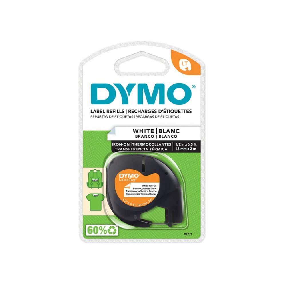 Ruban d'impression Dymo LetraTag thermocollant