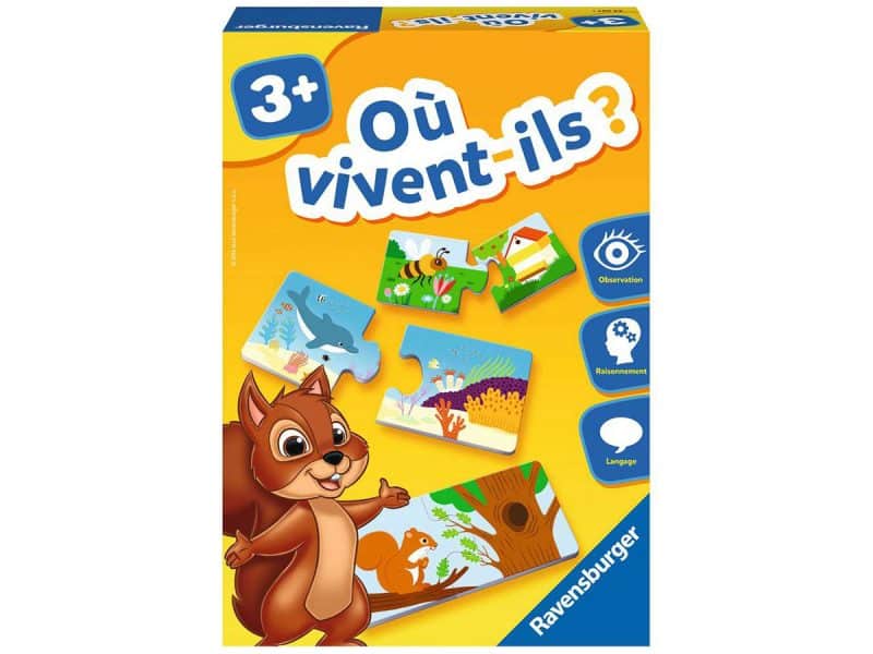 Jeu Ou vivent-ils 3 ans