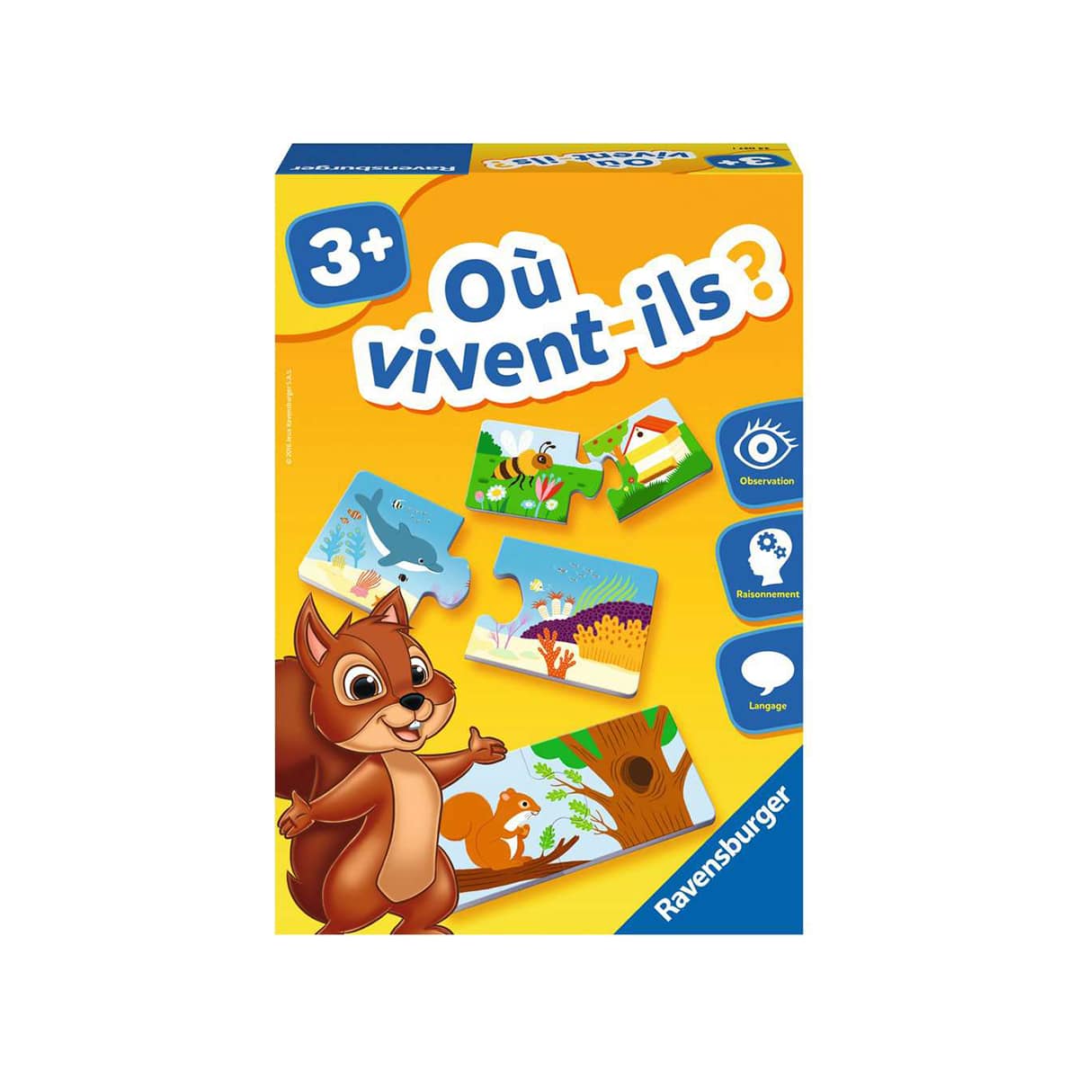 Jeu Ou vivent-ils 3 ans