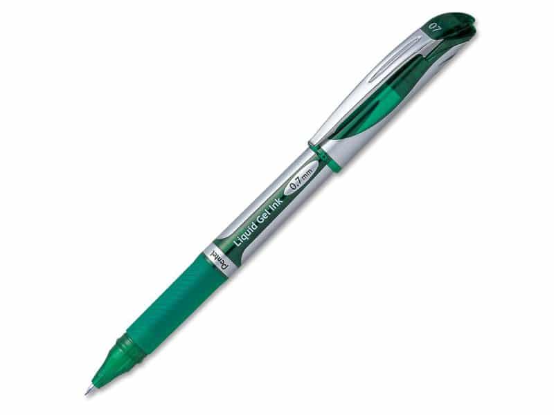 Stylos à bille roulante Pentel EnerGel 0.7- vert