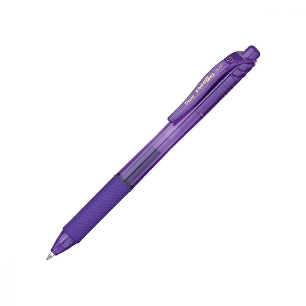 Stylo rétractable Pentel Energel-X 0.7 - violet