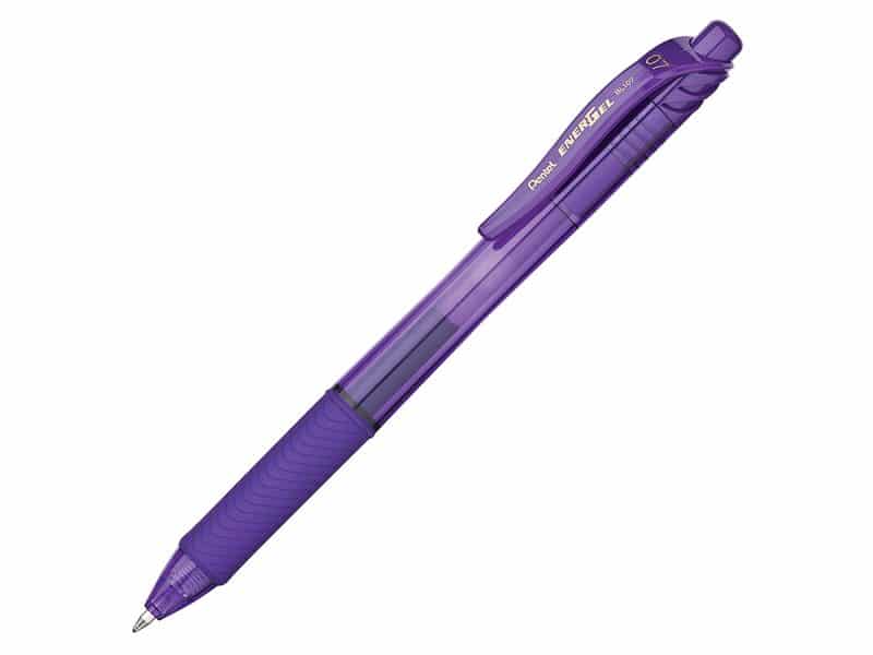 Stylo rétractable Pentel Energel-X 0.7 - violet