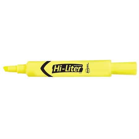 Surligneur Hi-Liter jaune