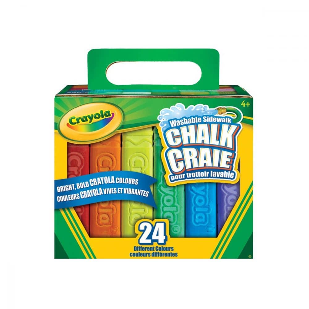 Craies pour trottoir Crayola lavables