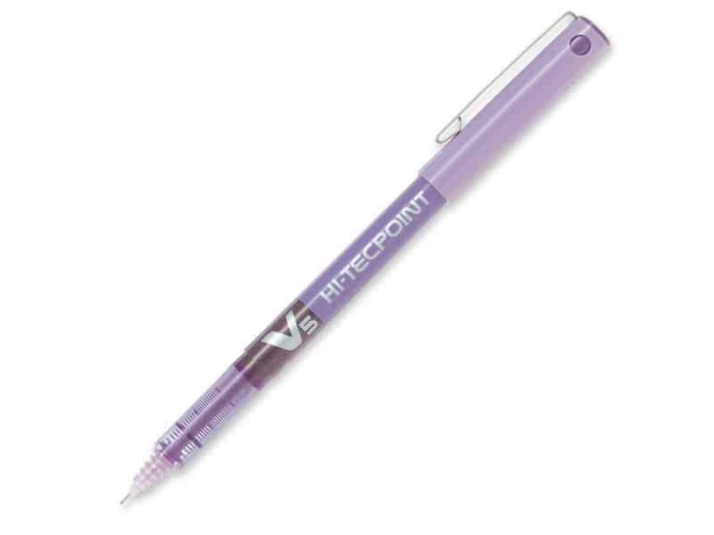 Stylo à bille roulante Hi-Tecpoint V5 - violet