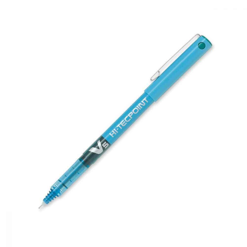 Stylo à bille roulante Hi-Tecpoint V5 - turquoise
