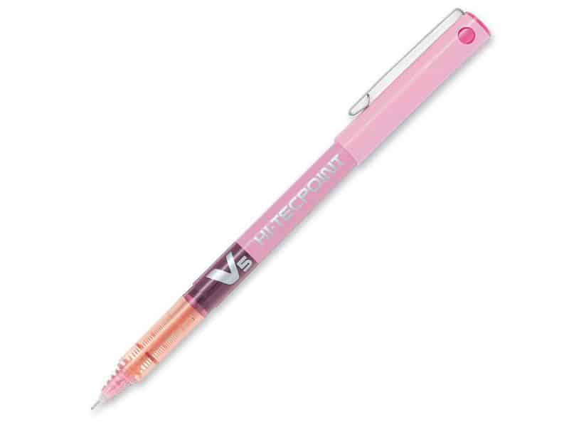 Stylo à bille roulante Hi-Tecpoint V5 - rose