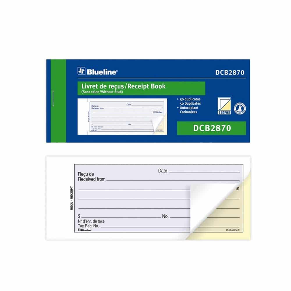 Livret de reçus Blueline DCB2870