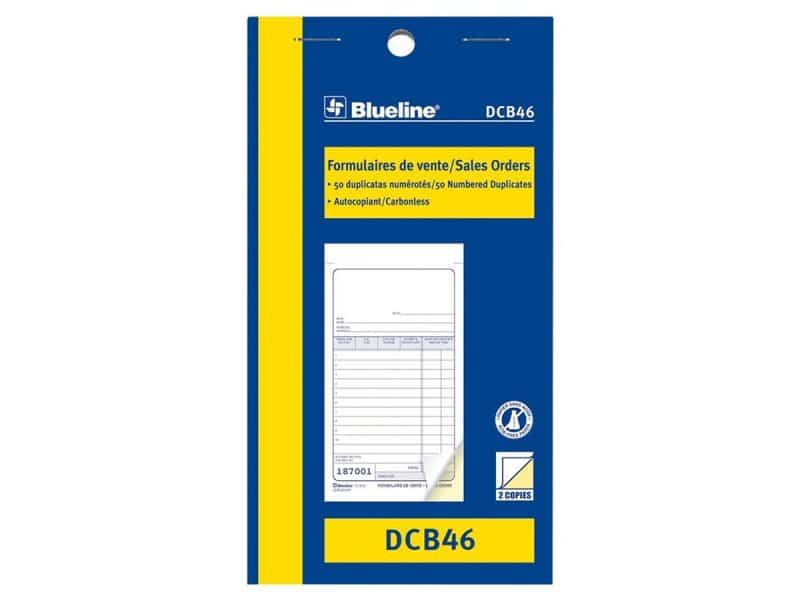 Formulaires de vente Blueline DCB46