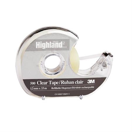 Dévidoir de ruban adhésif transparent Highland 12mm