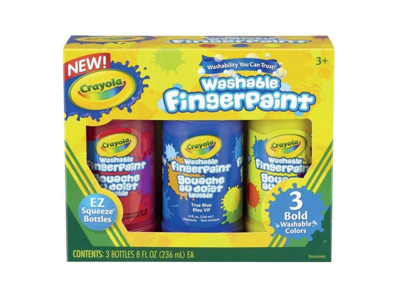 Ensemble de 3 gouaches au doigt lavables Crayola