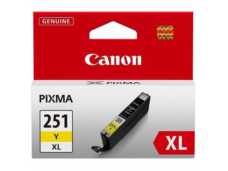 Cartouche jet d'encre Canon 251XL Jaune