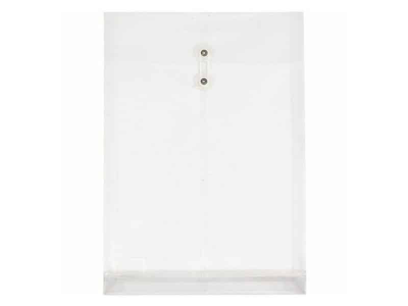 Enveloppe en poly translucide Geo 10 x 14.5 po - clair