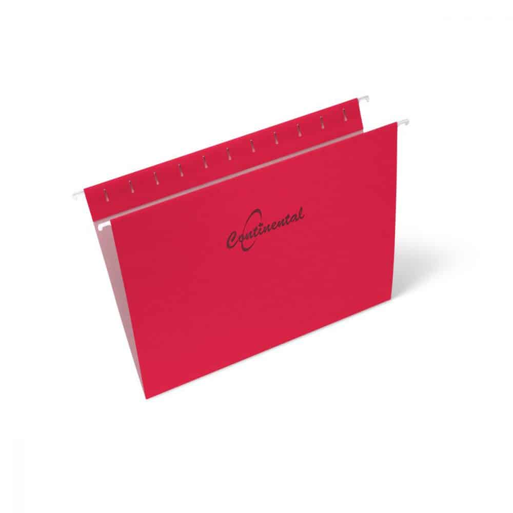 Boîte de 25 chemises suspendues format lettre - rouge