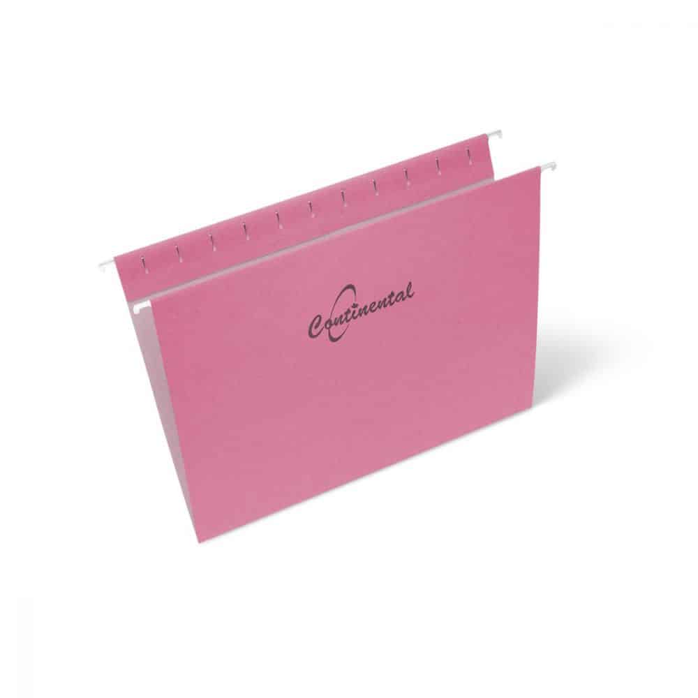 Boîte de 25 chemises suspendues format lettre - rose