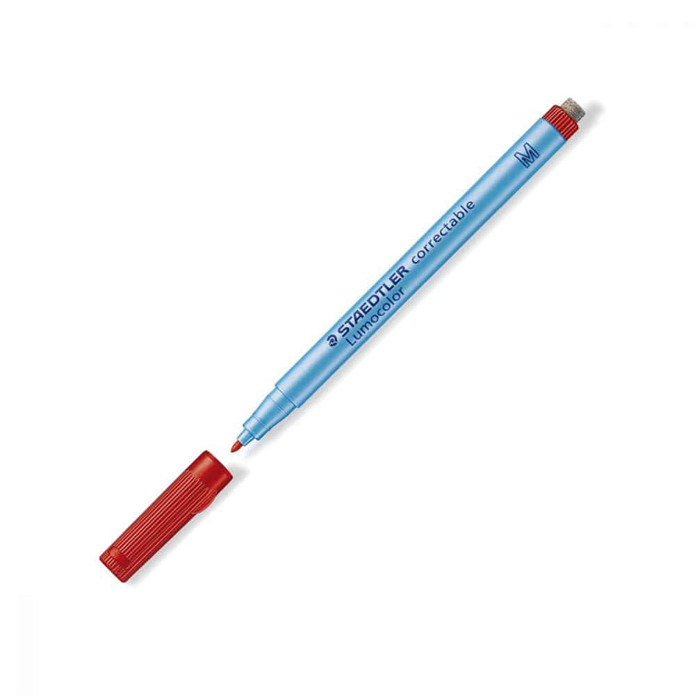 Staedtler Lumocolor effaçable pointe medium - Rouge